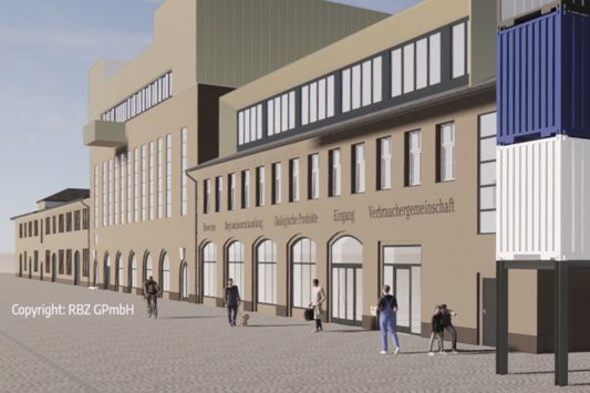 Außenansicht neuer Biomarkt Friedensstr. Dresden