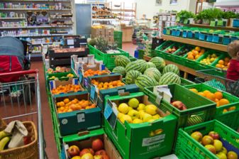Große Gemüse- und Obstauswahl im Bioladen Schandauer Str. 34